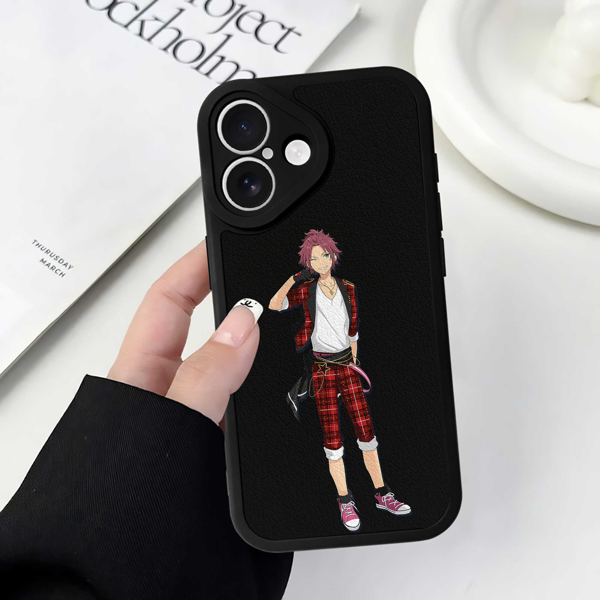 （画像用） あんさんぶるスターズ! Ensemble Stars 【iPhone 16シリーズ対応】シリコンスマホケース（レザー調） 材質：シリコン